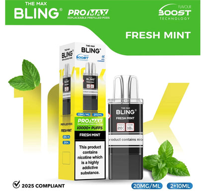 The Bling 10K Pro Max Replacement Prefilled Pods - Box of 5