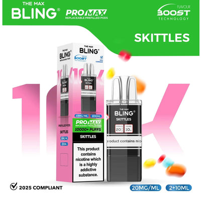 The Bling 10K Pro Max Replacement Prefilled Pods - Box of 5