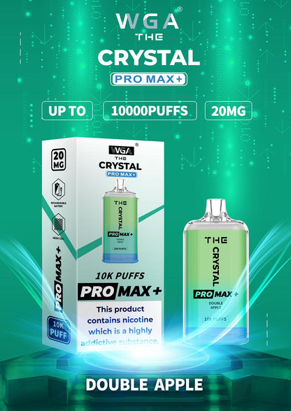 The WGA Crystal Pro Max 10000 - Box of 10 - Flavour