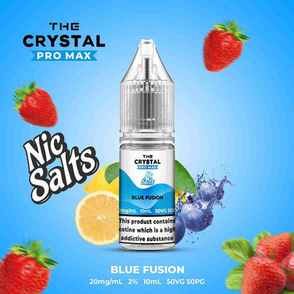 The Crystal Pro Max Hayati Nic Salts 10ml - Box of 10 with Blue Fusion flavour