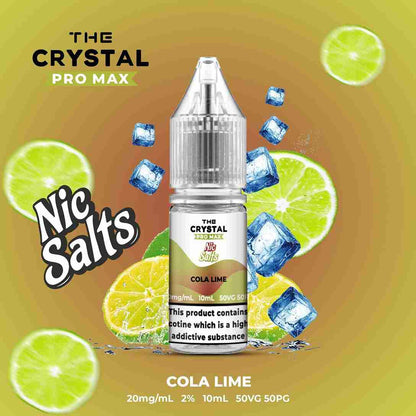 The Crystal Pro Max Hayati Nic Salts 10ml - Box of 10 with Cola Lime flavour