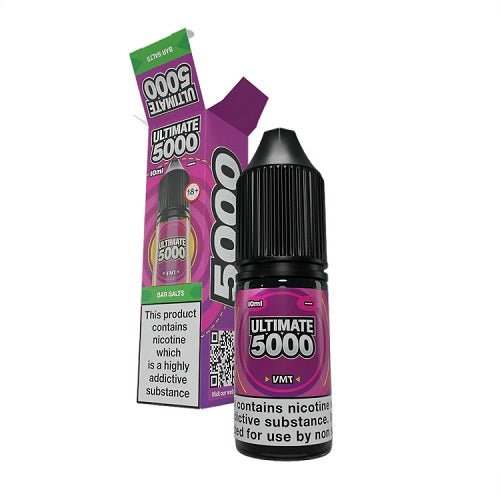 Ultimate Bar 5000 Nic Salt Box of 10 Available In Vmt Flavour 