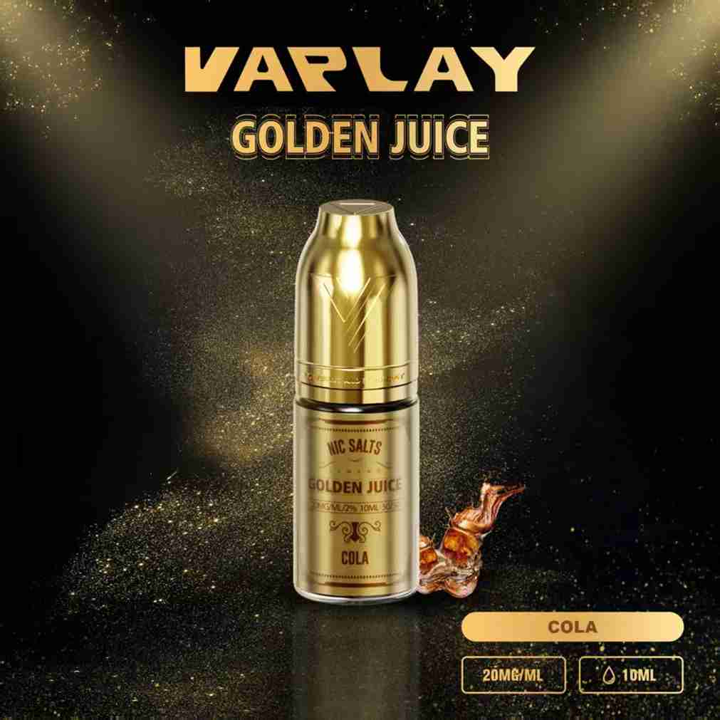 VAPLAY Golden Juice 10ml Nic Salt - 10mg&20mg - 10 Pack - with Cola flavour Wholesale Price !