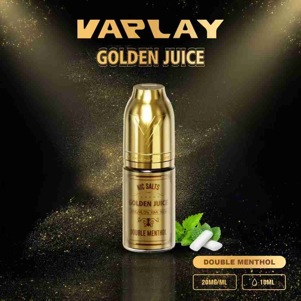 VAPLAY Golden Juice 10ml Nic Salt - 10mg&20mg - 10 Pack - with Double Menthol flavour Wholesale Price !