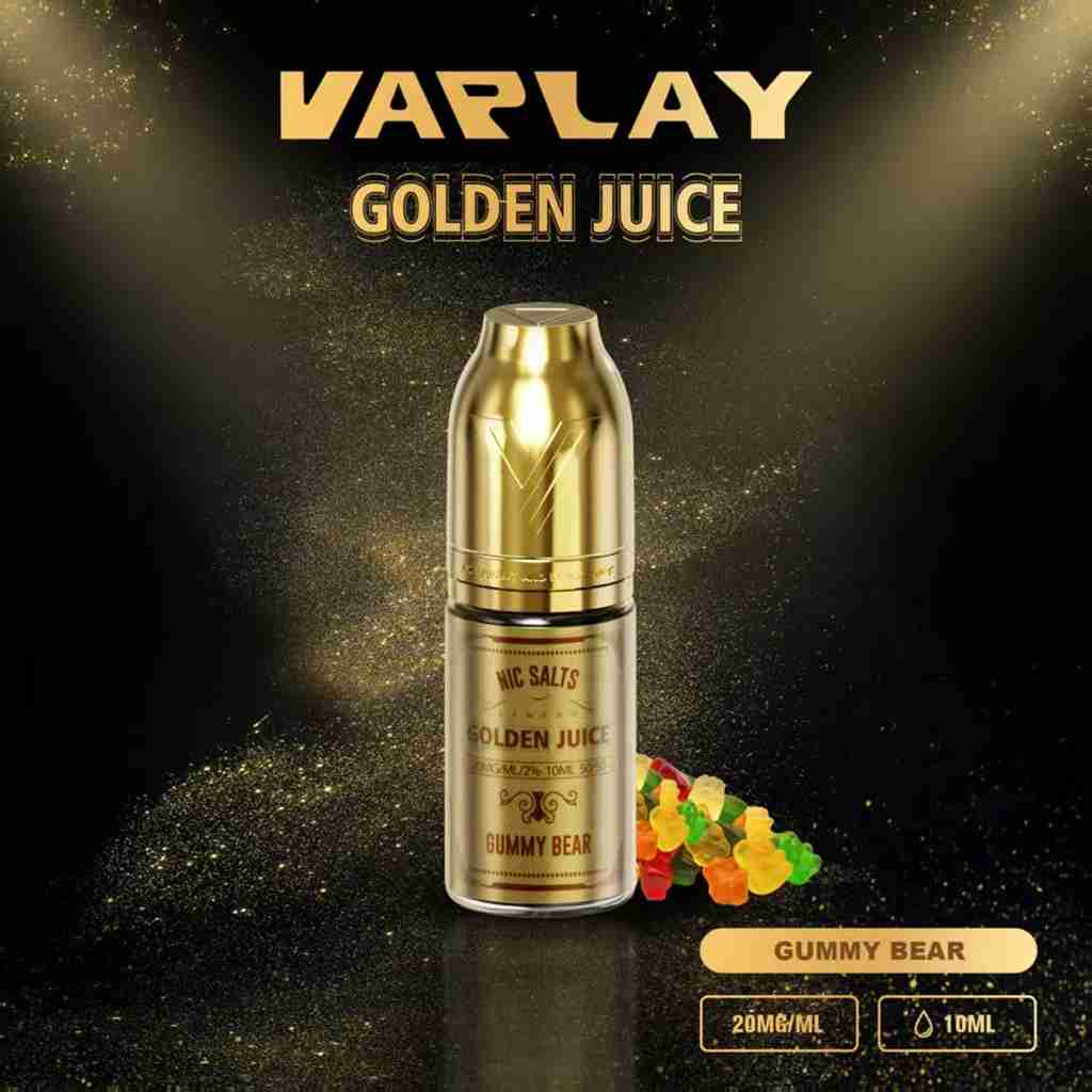 VAPLAY Golden Juice 10ml Nic Salt - 10mg&20mg - 10 Pack - with Gummy Bear flavour Wholesale Price !