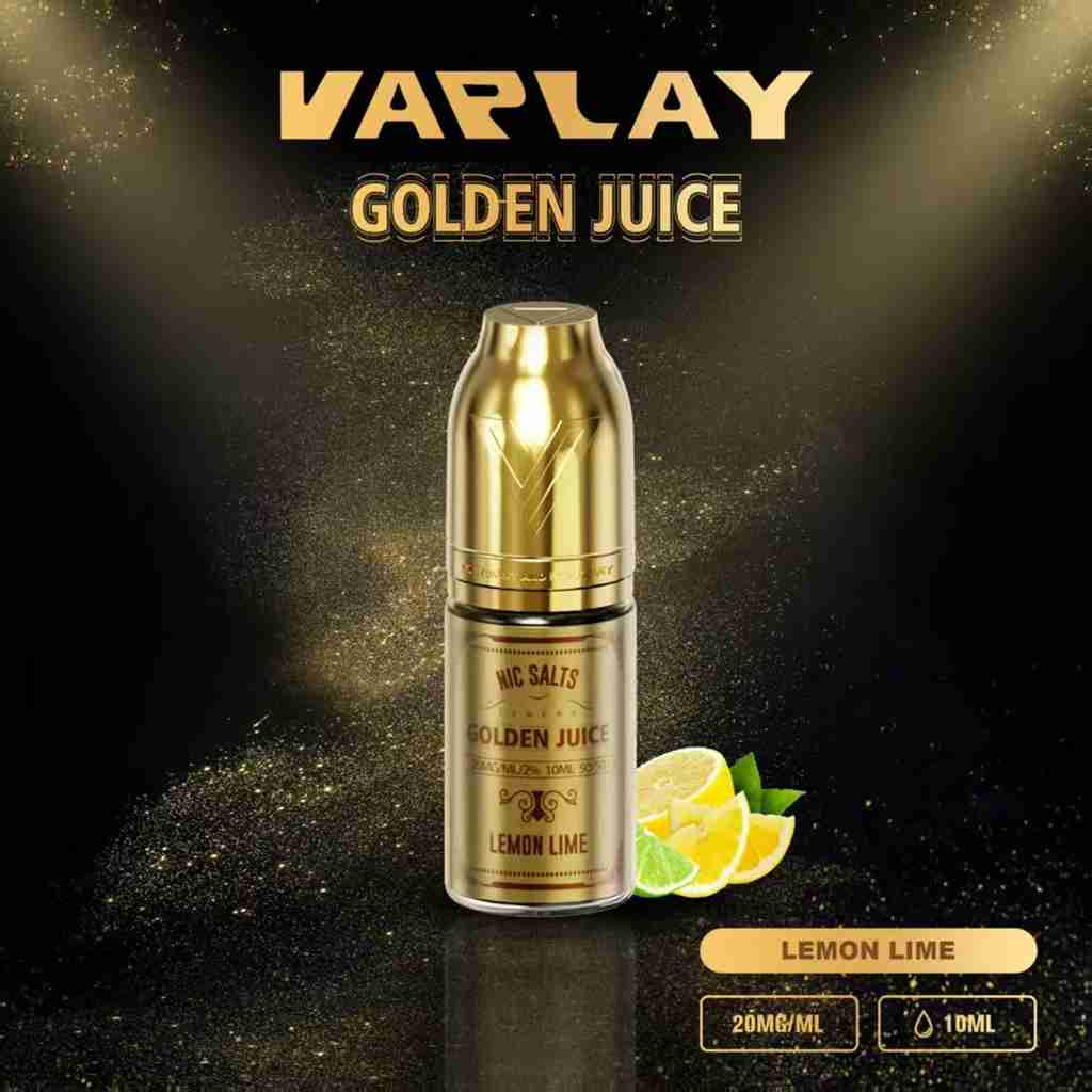 VAPLAY Golden Juice 10ml Nic Salt - 10mg&20mg - 10 Pack - with Lemon Lime flavour Wholesale Price !
