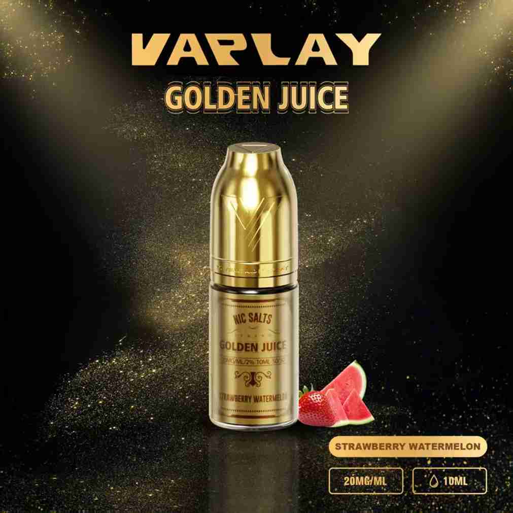 VAPLAY Golden Juice 10ml Nic Salt - 10mg&20mg - 10 Pack - with Strawberry Watermelon flavour Wholesale Price !