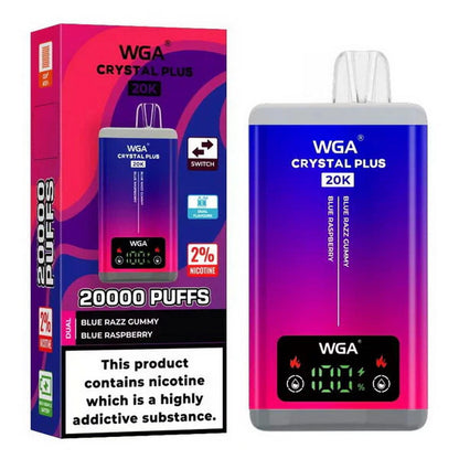 WGA Crystal Plus 20000 Puffs 2-in-1 Prefilled Kit - Box of 10
