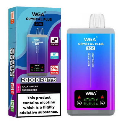 WGA Crystal Plus 20000 Puffs 2-in-1 Prefilled Kit - Box of 10