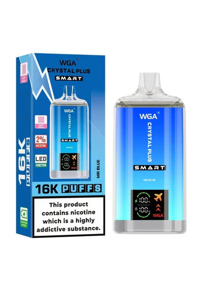 WGA Crystal Plus Smart 16K Prefilled Vape Kit - Box of 10