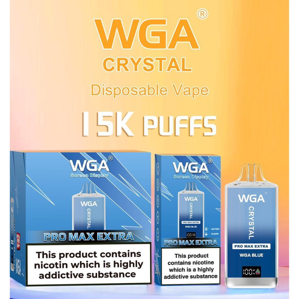 WGA Crystal Pro Max Extra 15000 Prefilled Vape Pod Kit - Box of 10