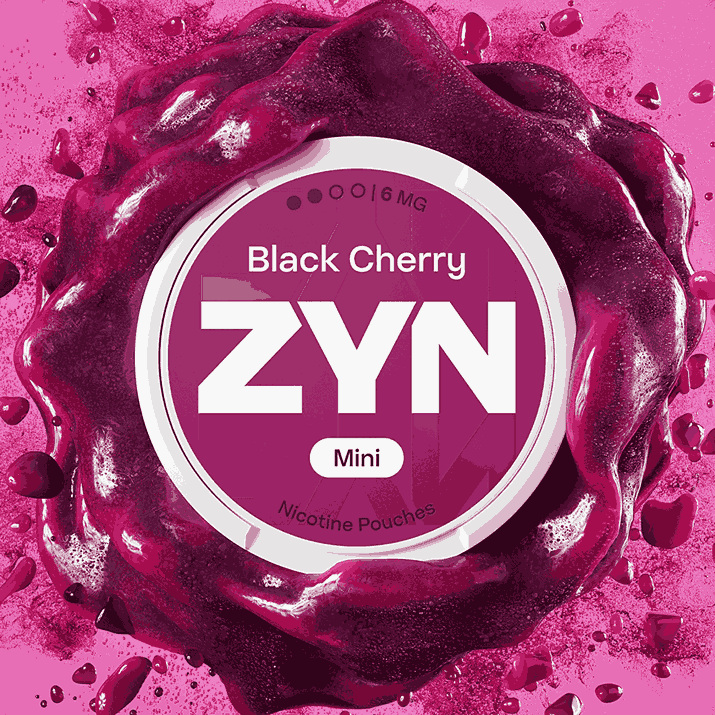 ZYN Nicotine Mini 6 MG Pouches Pack of 5 with Black Cherry Flavour - No1-vape-Wholesale Price !