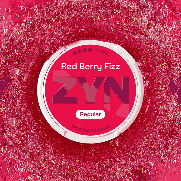 ZYN Regular Nicotine 11Mg  Pouches Pack of 5 with Red Berry Fizz flavour - Wholesale Price !