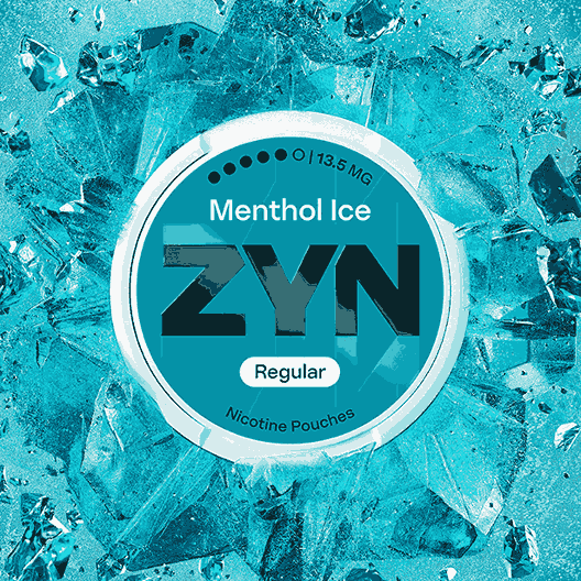 ZYN Regular Nicotine 13.5Mg  Pouches Pack of 5 with Menthol Ice flavour - Wholesale Price !